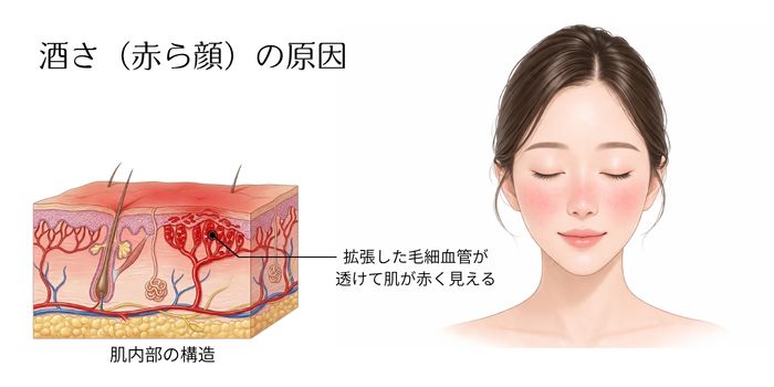 酒さ（赤ら顔）の原因